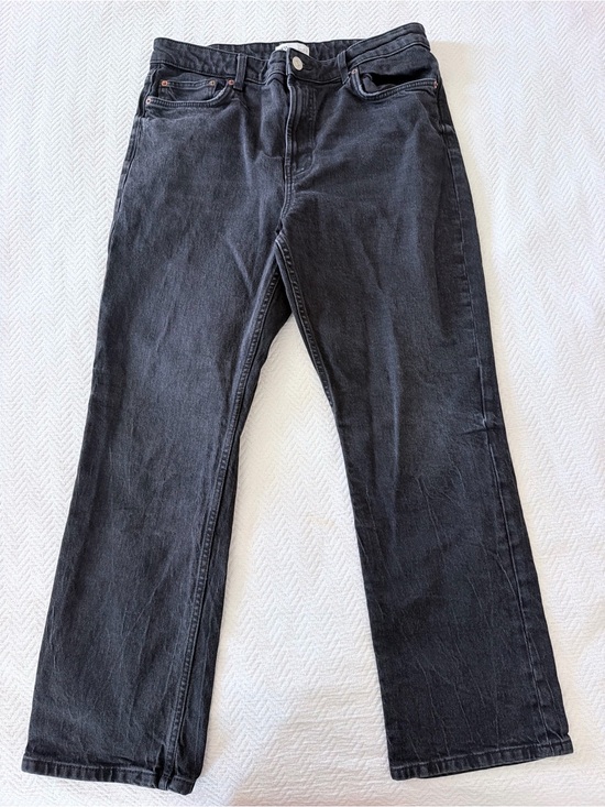 Zara Denim - Zara Women's Black Straight Leg Jeans Size 14